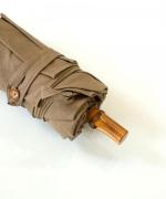 うさぎのたすき/折り畳み日傘/麻無地サンドベージュ